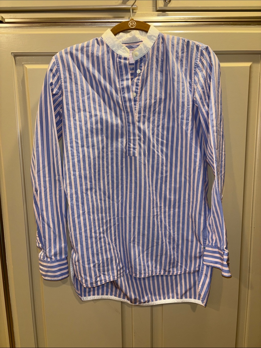 Ann Mashburn Striped Blue & White tunic Shirt